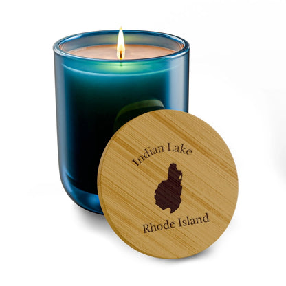 Rhode  Island  Indian  Lake  Engraved  Candle  other  position  view  from  front  deep  pacific.webp