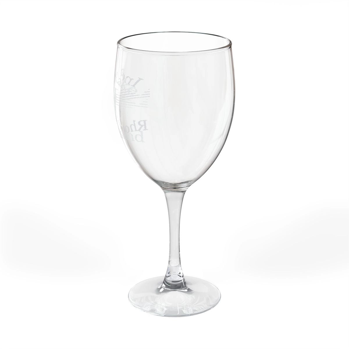 Rhode  Island  Indian  Lake  Engraved  Wine  Glass  other  position  view  from  left  10.5oz.webp
