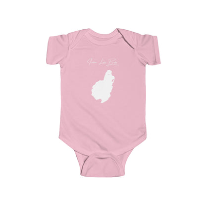 Rhode  Island  Indian  Lake  Onesie  front  position  view  from  front  pink.webp