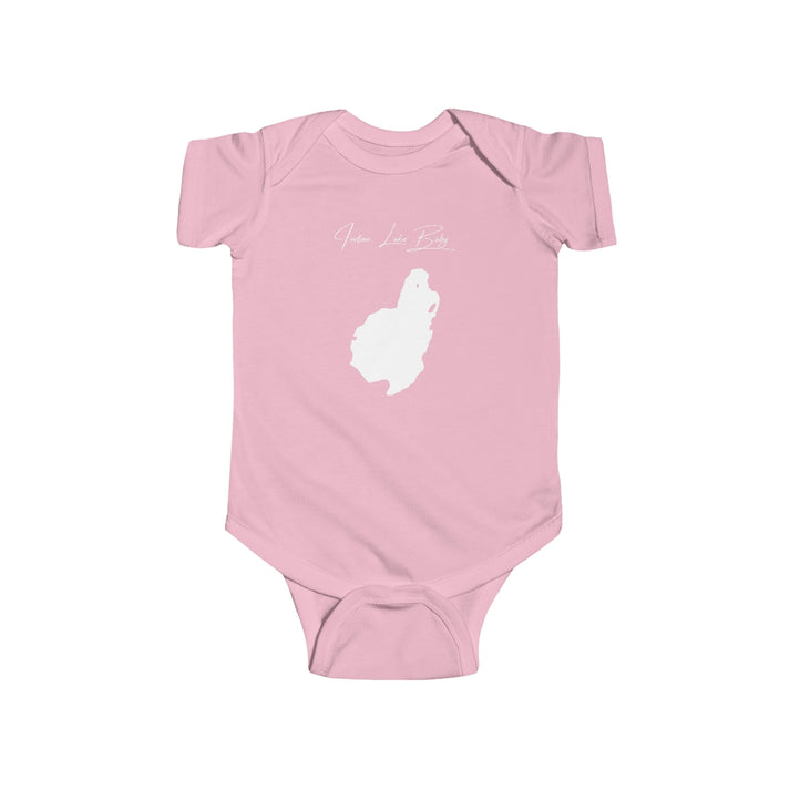 Rhode  Island  Indian  Lake  Onesie  front  position  view  from  front  pink.webp