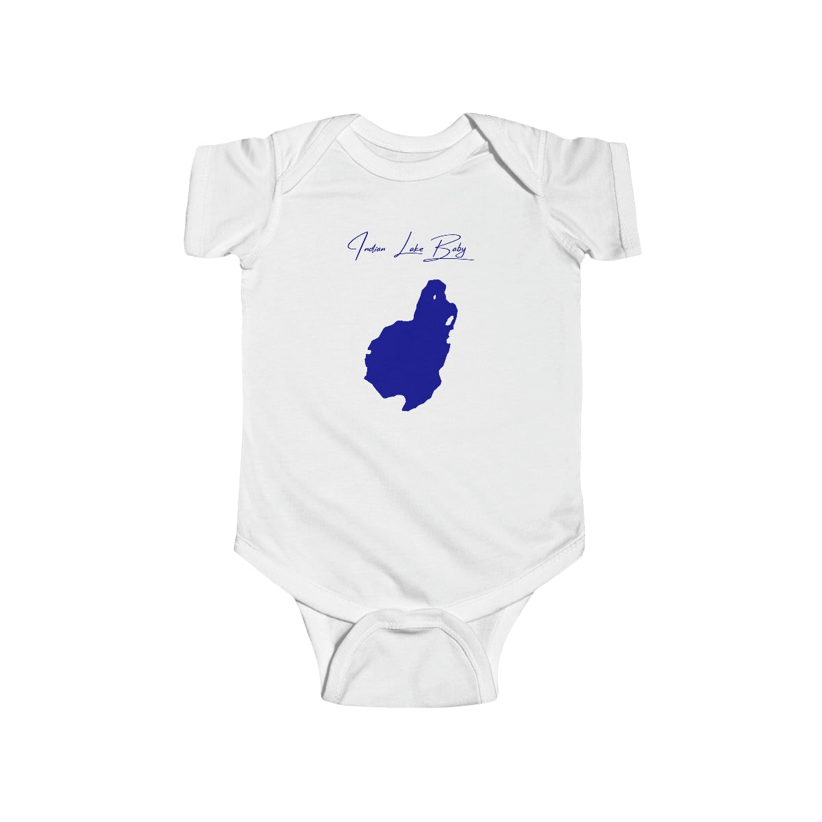 Rhode  Island  Indian  Lake  Onesie  front  position  view  from  front  white.webp