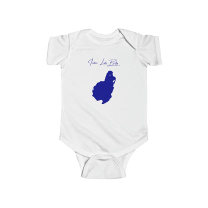 Rhode  Island  Indian  Lake  Onesie  front  position  view  from  front  white.webp