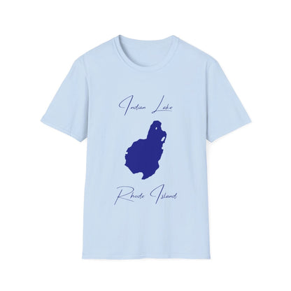Rhode  Island  Indian  Lake  T-shirt  front  position  view  from  front  light  blue.webp