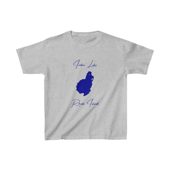 Rhode  Island  Indian  Lake  Youth  T-shirt  front  position  view  from  front  sport  grey.webp
