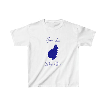 Rhode  Island  Indian  Lake  Youth  T-shirt  front  position  view  from  front  white.webp