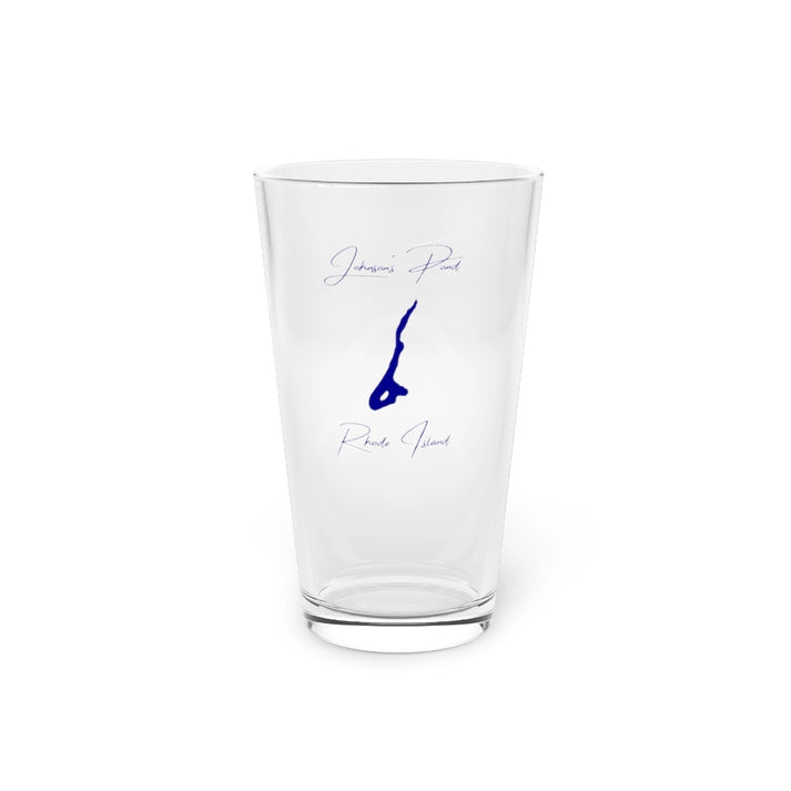 Rhode  Island  Johnson's  Pond  16oz  Pint  Glass  front  position  view  from  front  16oz.webp