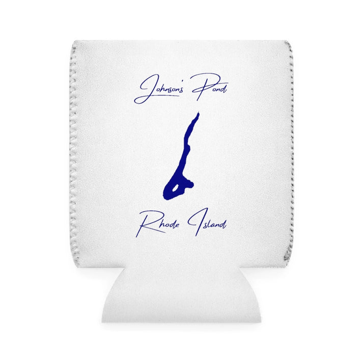 Rhode  Island  Johnson's  Pond  Can  Koozie  front  position  view  from  front-1  white.webp