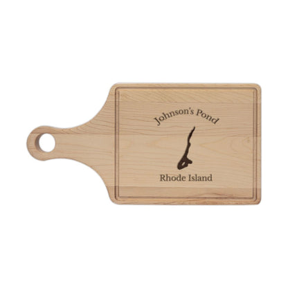 Rhode  Island  Johnson's  Pond  Engraved  Cutting  Board  front  position  view  from  front  maple.webp