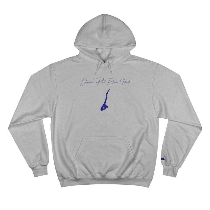 Rhode  Island  Johnson's  Pond  Hoodie  front  position  view  from  front  light  steel.webp