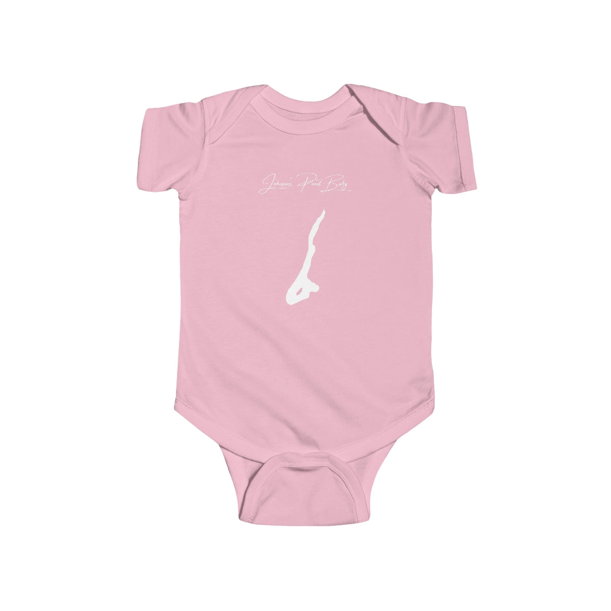 Rhode  Island  Johnson's  Pond  Onesie  front  position  view  from  front  pink.webp