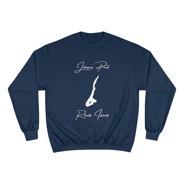 Rhode  Island  Johnson's  Pond  Sweatshirt  front  position  view  from  front  navy.webp