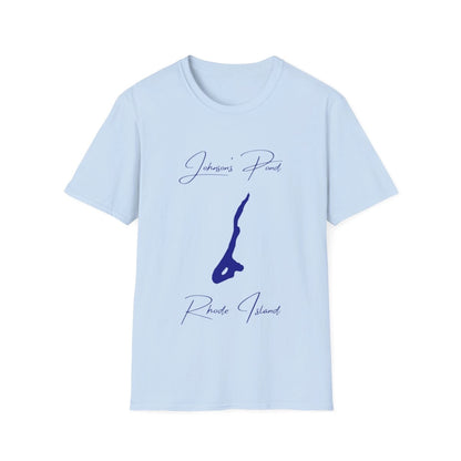 Rhode  Island  Johnson's  Pond  T-shirt  front  position  view  from  front  light  blue.webp