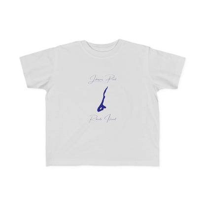 Rhode  Island  Johnson's  Pond  Toddler  T-shirt  front  position  view  from  front  silver.webp
