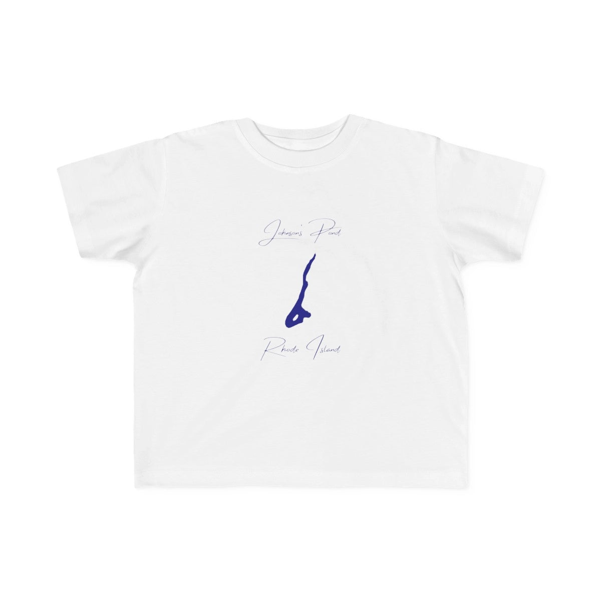 Rhode  Island  Johnson's  Pond  Toddler  T-shirt  front  position  view  from  front  white.webp