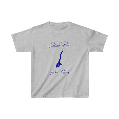 Rhode  Island  Johnson's  Pond  Youth  T-shirt  front  position  view  from  front  sport  grey.webp
