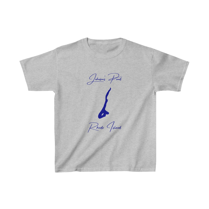Rhode  Island  Johnson's  Pond  Youth  T-shirt  front  position  view  from  front  sport  grey.webp
