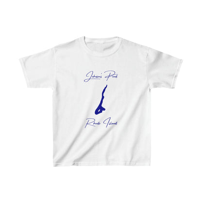 Rhode  Island  Johnson's  Pond  Youth  T-shirt  front  position  view  from  front  white.webp