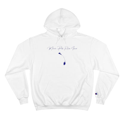 Rhode  Island  Melville  Ponds  Hoodie  front  position  view  from  front  white.webp