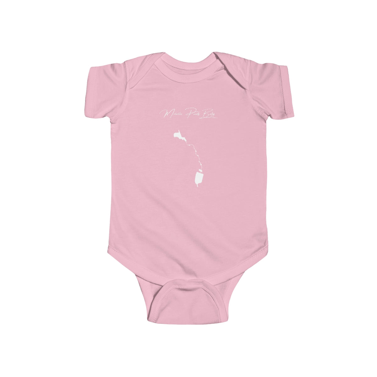 Rhode  Island  Melville  Ponds  Onesie  front  position  view  from  front  pink.webp
