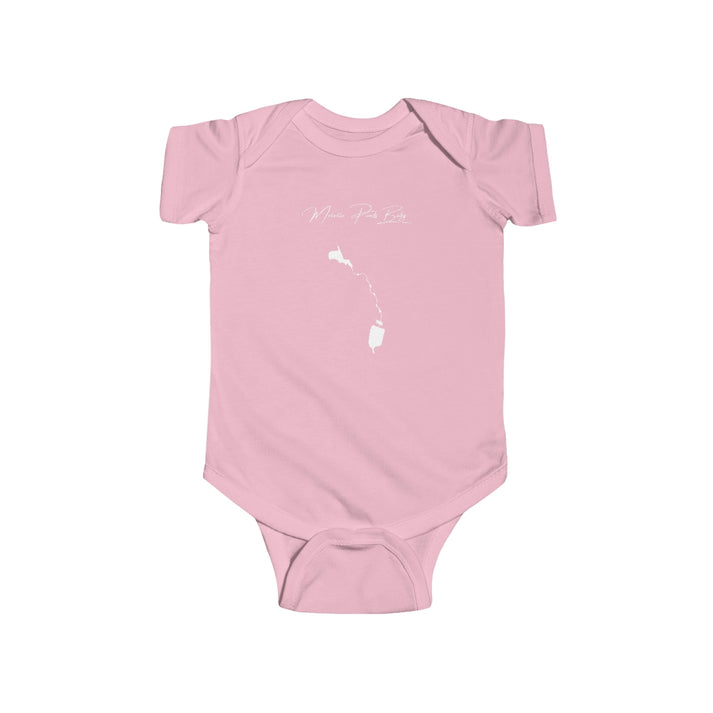 Rhode  Island  Melville  Ponds  Onesie  front  position  view  from  front  pink.webp