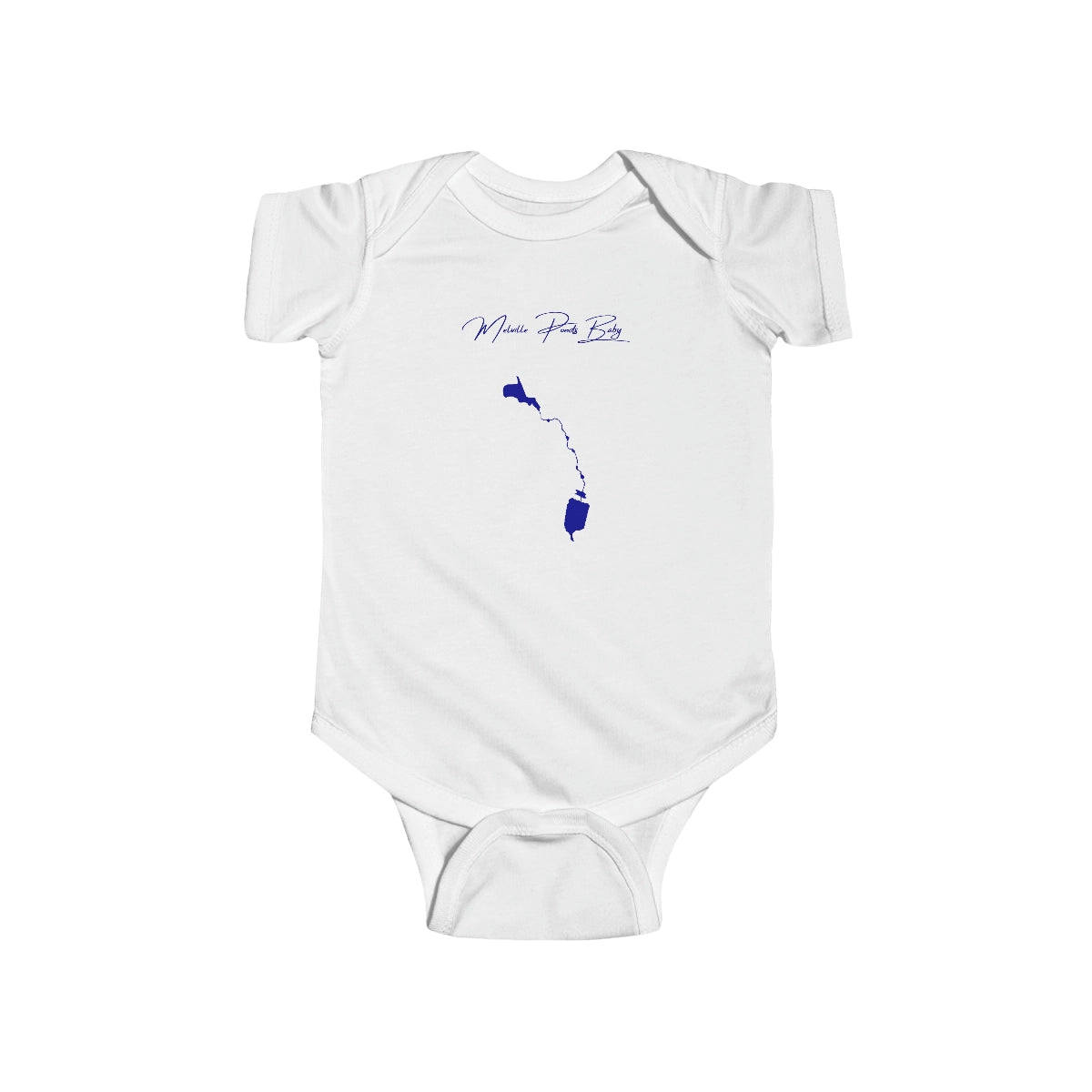 Rhode  Island  Melville  Ponds  Onesie  front  position  view  from  front  white.webp