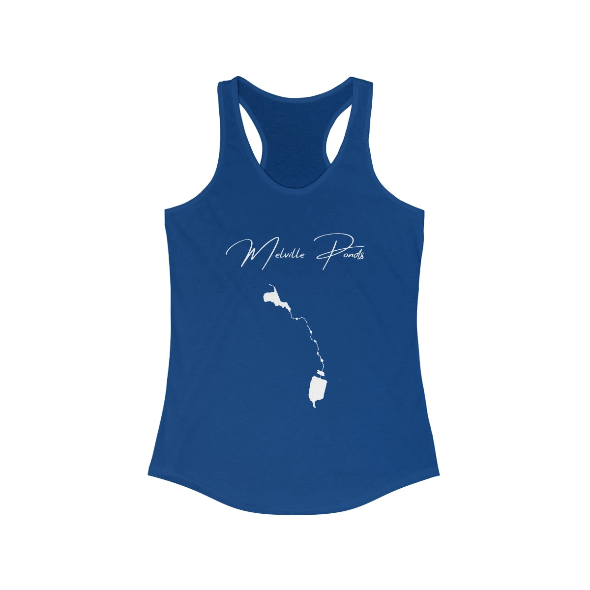 Rhode  Island  Melville  Ponds  Racerback-Tank  front  position  view  from  front  solid  royal.webp
