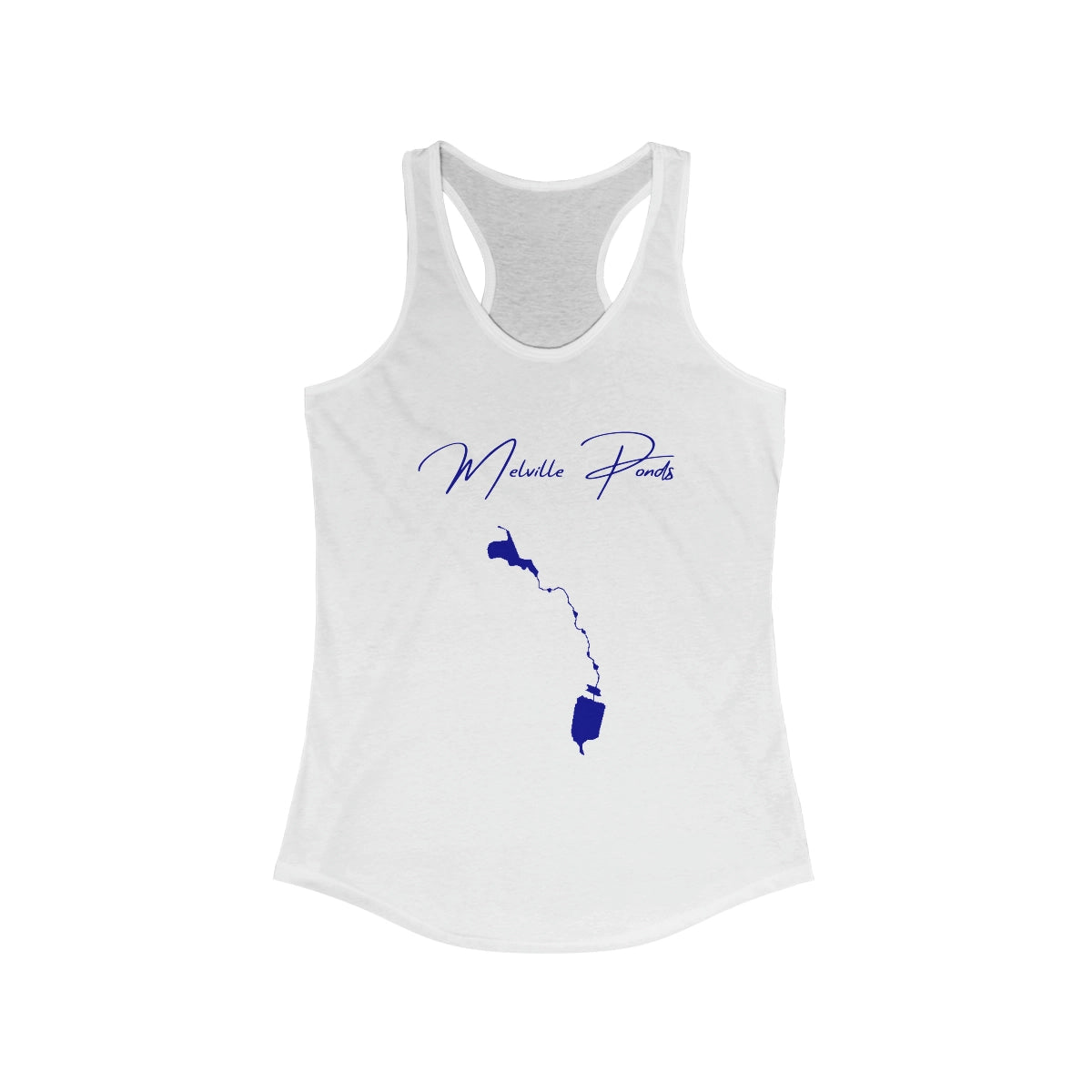 Rhode  Island  Melville  Ponds  Racerback-Tank  front  position  view  from  front  solid  white.webp