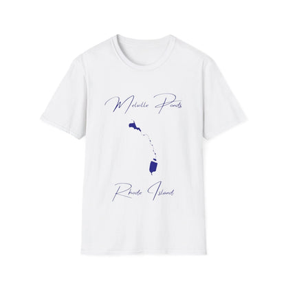 Rhode  Island  Melville  Ponds  T-shirt  front  position  view  from  front  white.webp