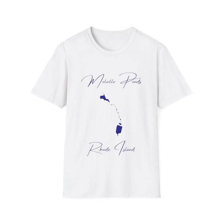 Rhode  Island  Melville  Ponds  T-shirt  front  position  view  from  front  white.webp