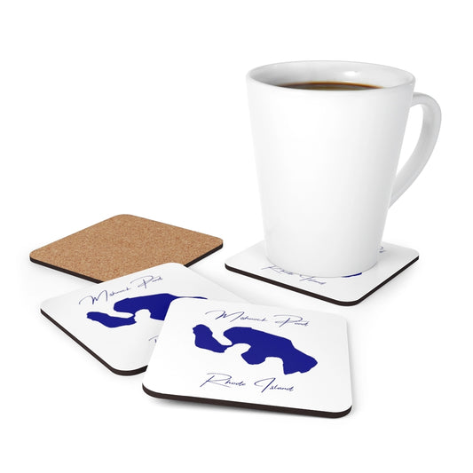 Rhode  Island  Mishnock  Pond  Coaster  Set  front  position  view  from  context-1  3.75  x  3.75.webp