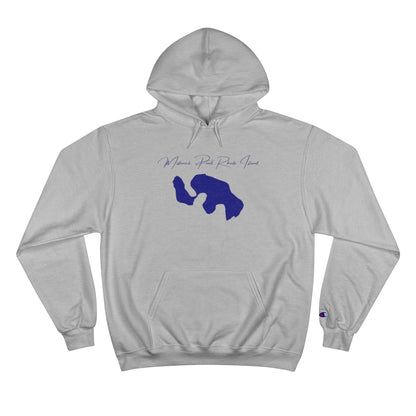 Rhode  Island  Mishnock  Pond  Hoodie  front  position  view  from  front  light  steel.webp
