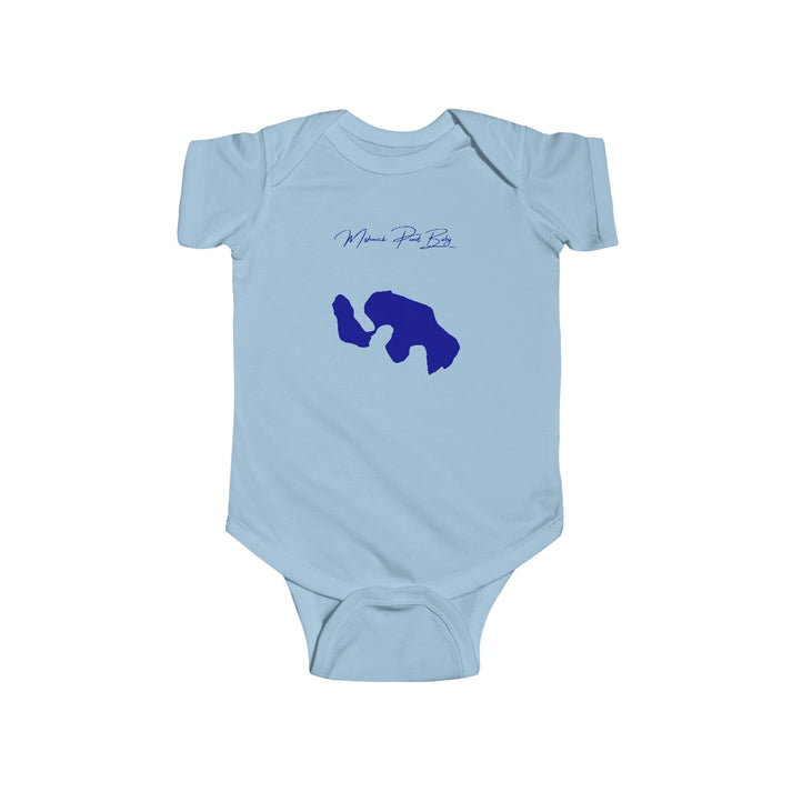 Rhode  Island  Mishnock  Pond  Onesie  front  position  view  from  front  light  blue.webp