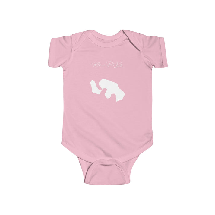 Rhode  Island  Mishnock  Pond  Onesie  front  position  view  from  front  pink.webp