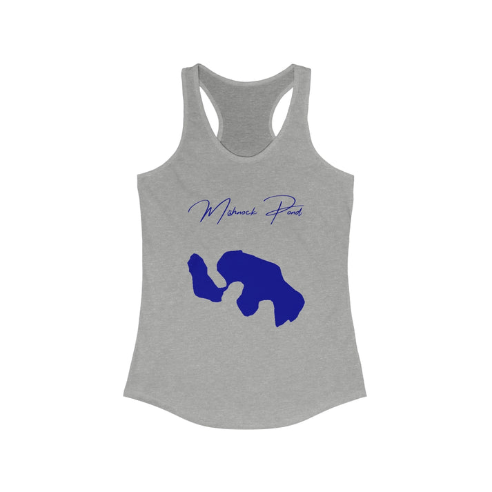 Rhode  Island  Mishnock  Pond  Racerback-Tank  front  position  view  from  front  heather  grey.webp