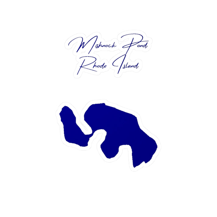 Rhode  Island  Mishnock  Pond  Vinyl  Decal  other  position  view  from  front  4  x  6.webp