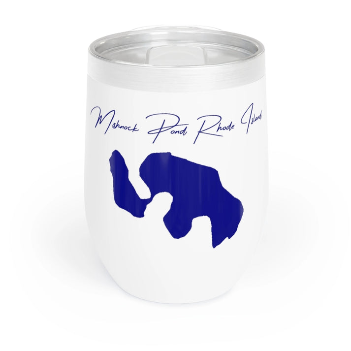 Rhode  Island  Mishnock  Pond  Wine  Tumbler  front  position  view  from  front  white.webp