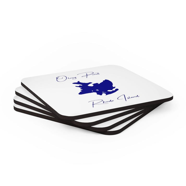 Rhode  Island  Olney  Pond  Coaster  Set  front  position  view  from  stacked  3.75  x  3.75.webp
