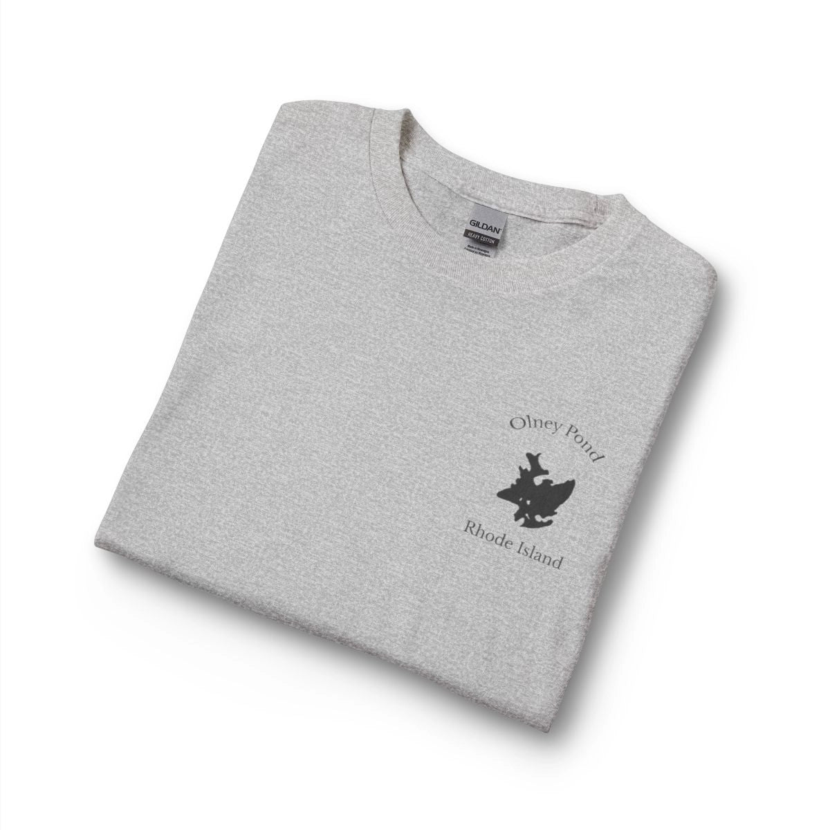 Rhode  Island  Olney  Pond  Long  Sleeve  Fishing  T-shirt  other  position  view  from  folded  sport  grey.webp