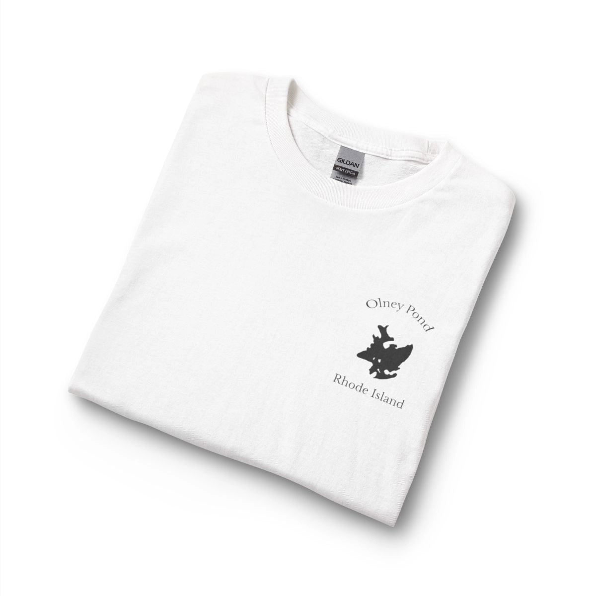 Rhode  Island  Olney  Pond  Long  Sleeve  Fishing  T-shirt  other  position  view  from  folded  white.webp