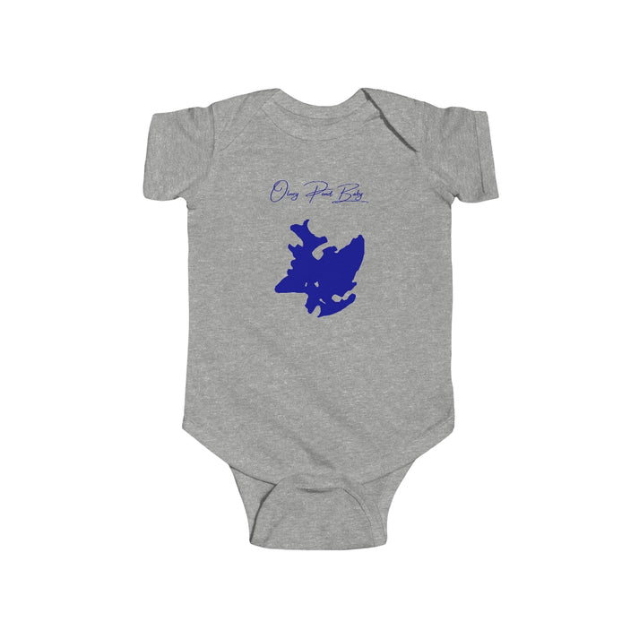 Rhode  Island  Olney  Pond  Onesie  front  position  view  from  front  heather.webp