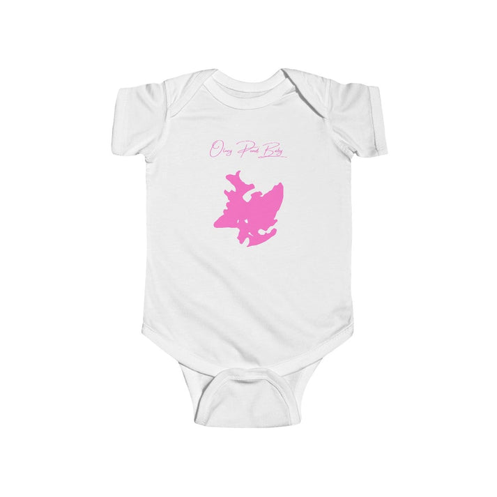 Rhode  Island  Olney  Pond  Onesie  front  position  view  from  front  white.webp