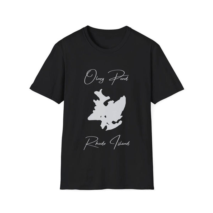 Rhode  Island  Olney  Pond  T-shirt  front  position  view  from  front  black.webp