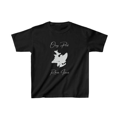 Rhode  Island  Olney  Pond  Youth  T-shirt  front  position  view  from  front  black.webp