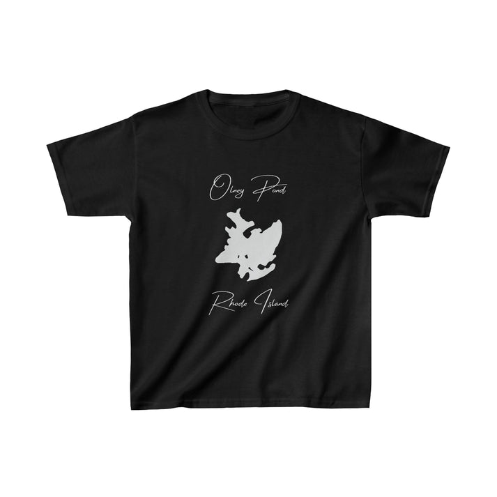 Rhode  Island  Olney  Pond  Youth  T-shirt  front  position  view  from  front  black.webp