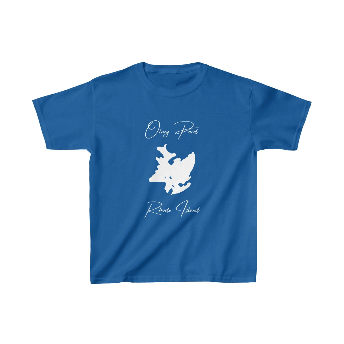 Rhode  Island  Olney  Pond  Youth  T-shirt  front  position  view  from  front  royal.webp