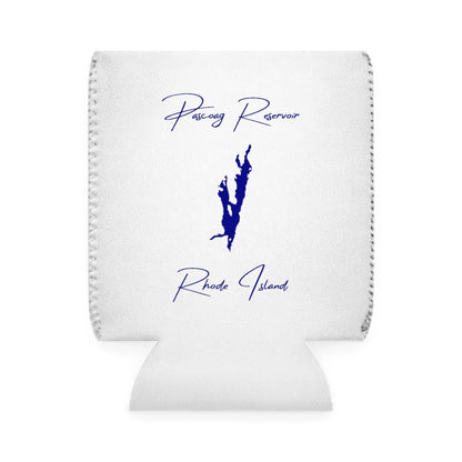 Rhode  Island  Pascoag  Reservoir  Can  Koozie  front  position  view  from  front-1  white.webp