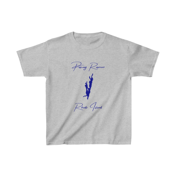 Rhode  Island  Pascoag  Reservoir  Youth  T-shirt  front  position  view  from  front  sport  grey.webp