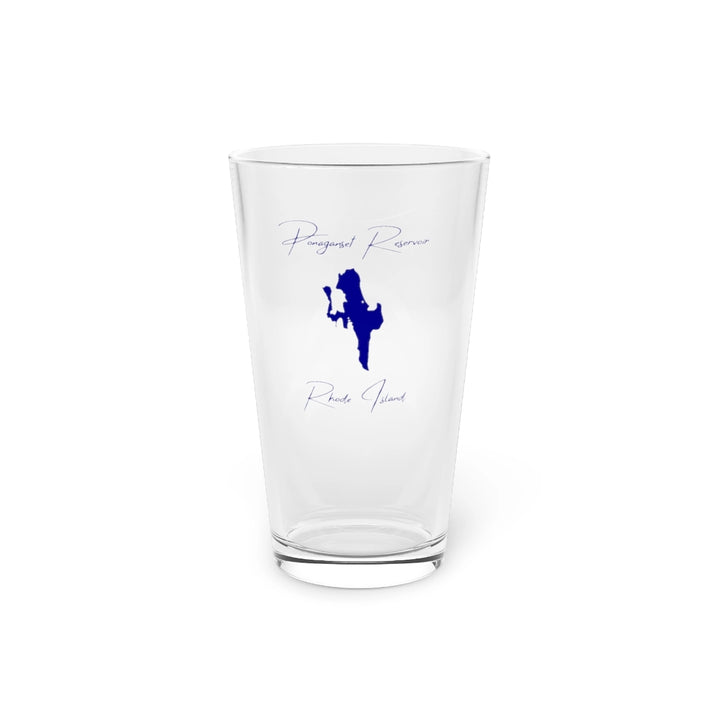 Rhode  Island  Ponaganset  Reservoir  16oz  Pint  Glass  front  position  view  from  front  16oz.webp
