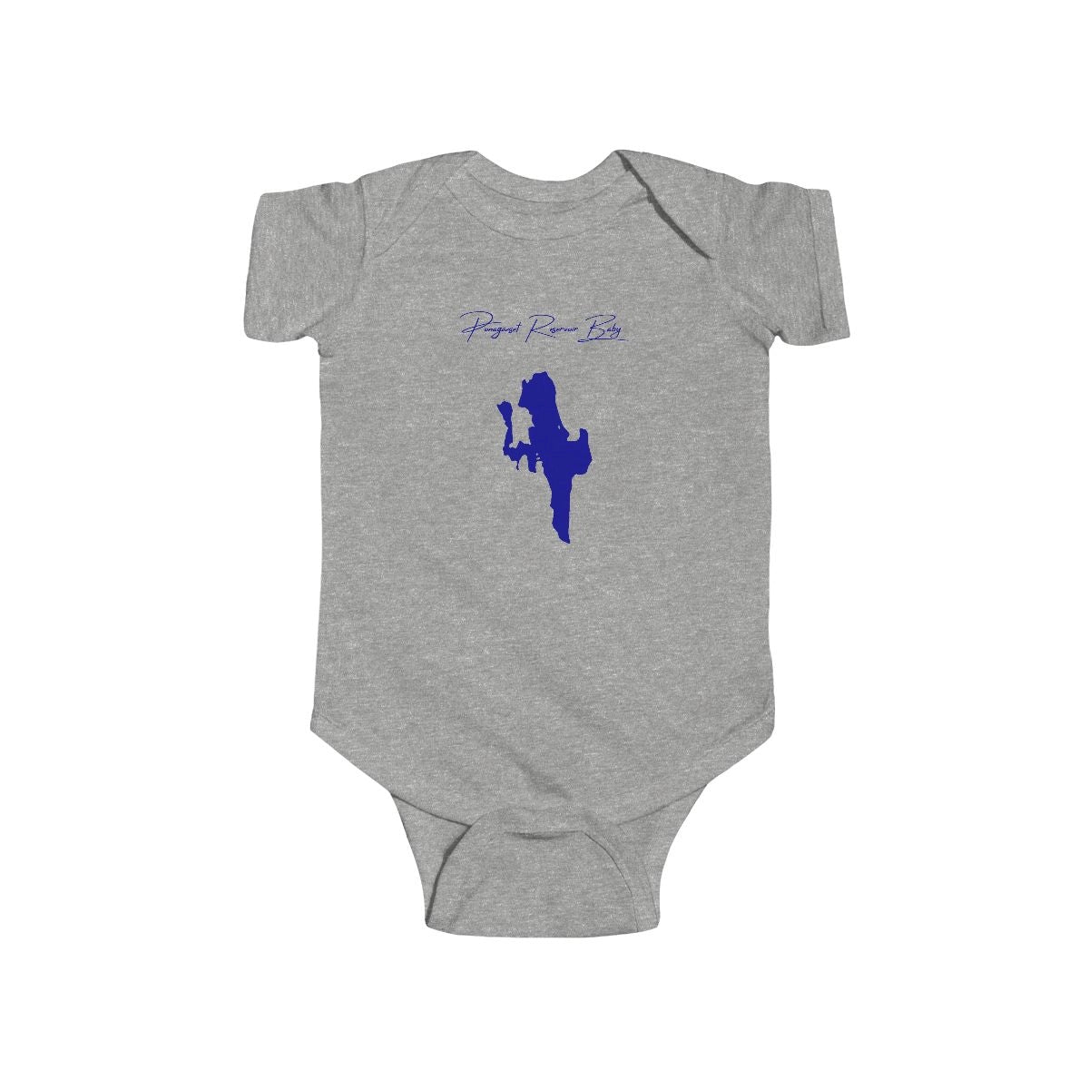 Rhode  Island  Ponaganset  Reservoir  Onesie  front  position  view  from  front  heather.webp