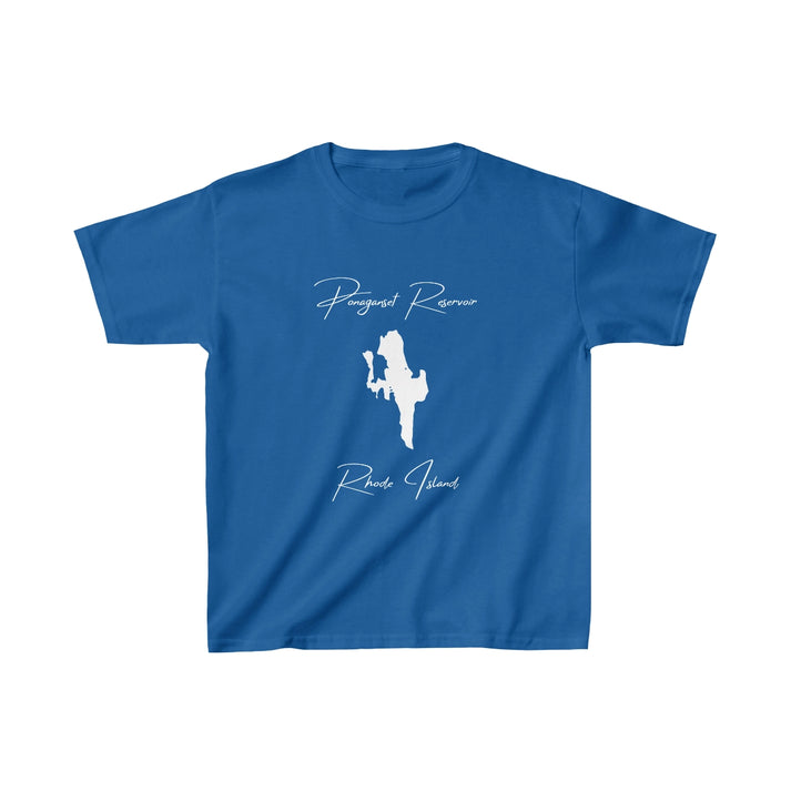 Rhode  Island  Ponaganset  Reservoir  Youth  T-shirt  front  position  view  from  front  royal.webp
